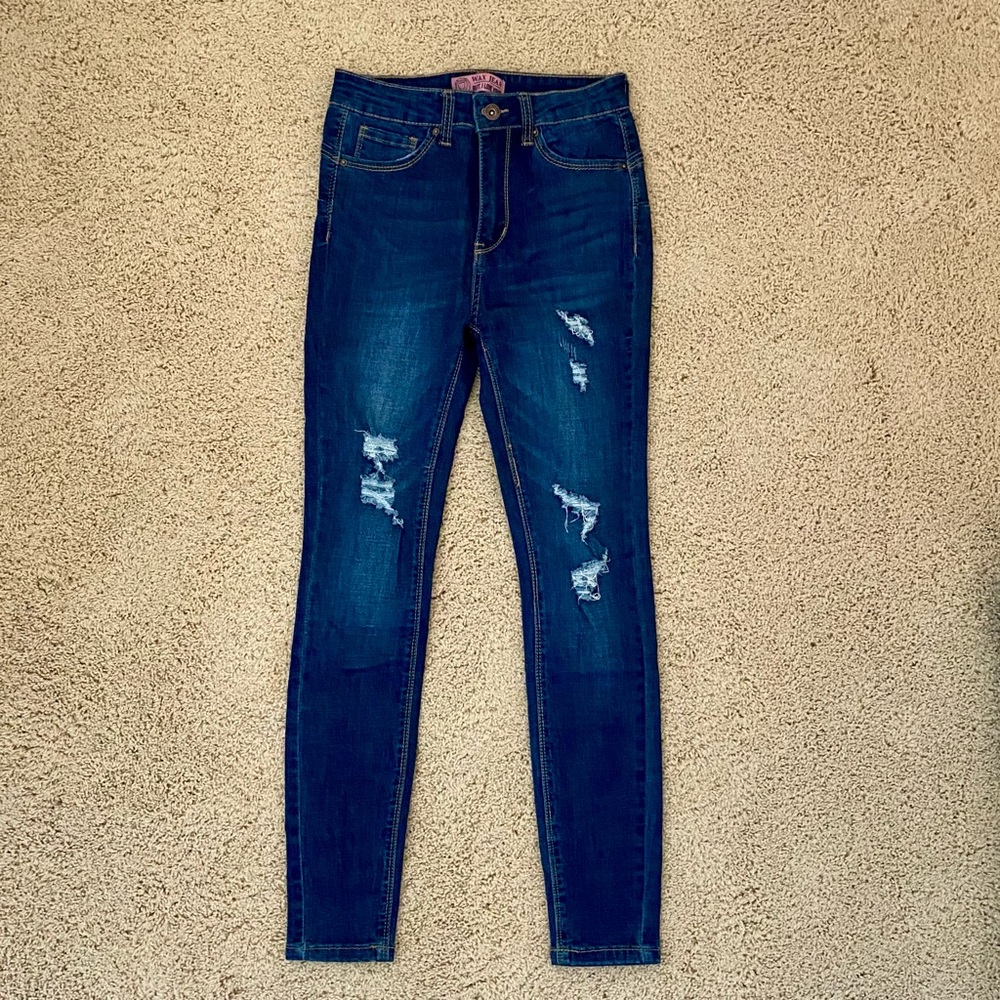 Wax Jeans Butt I Love You high-waisted skinny jeans size 1